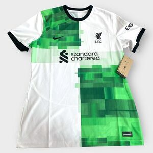 Nike Liverpool FC 23/24 Away Jersey Green/White DX2732-101 Womens size M New NWT